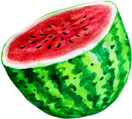 Watermelon Clipart (866x650), Png Download