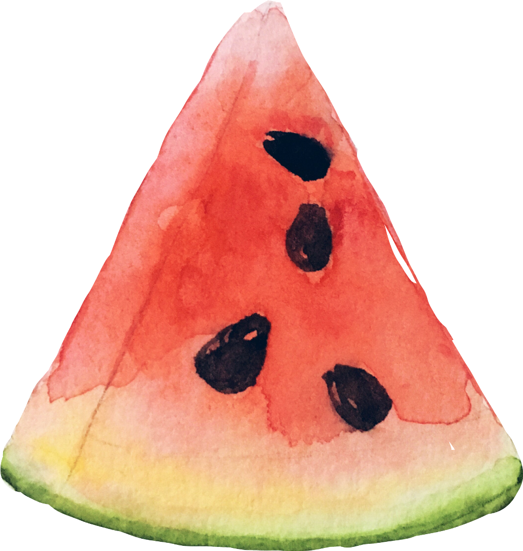Watermelon Fruit Slice Red Summer Fteslicedfruit - Watermelon Clipart (1024x1078), Png Download