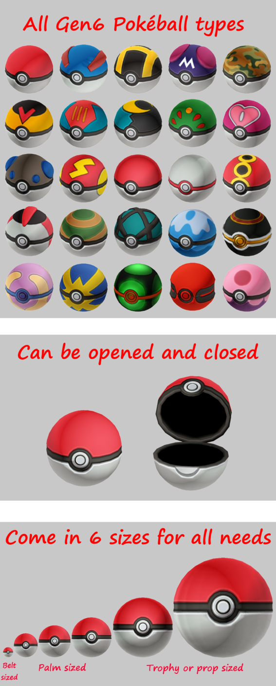 Belt Transparent Pokeball - Mmd Pokeball Clipart (567x1406), Png Download
