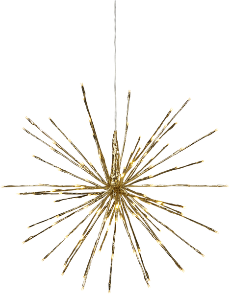 Best Season Hanging Led Star Firework In 3d Clipart (600x600), Png Download