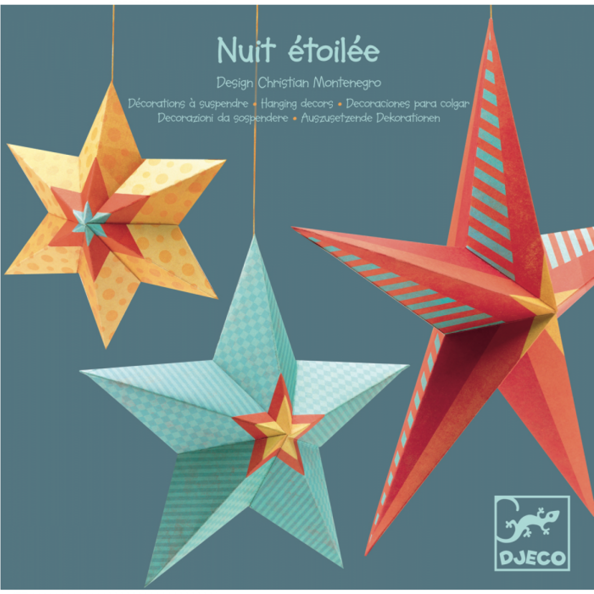 Djeco Hanging Stars Decoration - Djeco Dd04952 Clipart (1600x1200), Png Download