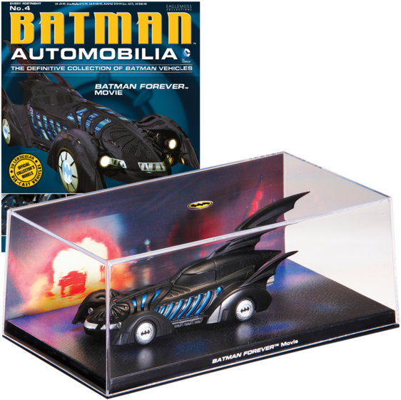 Batman Automobilia No - Batmobile Issue 4 Batman Forever Eaglemoss Clipart (600x600), Png Download