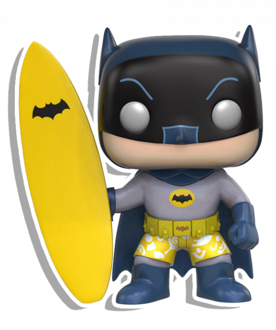 Batman Surfer Funko - Funko Pop Batman Surf Clipart (542x647), Png Download