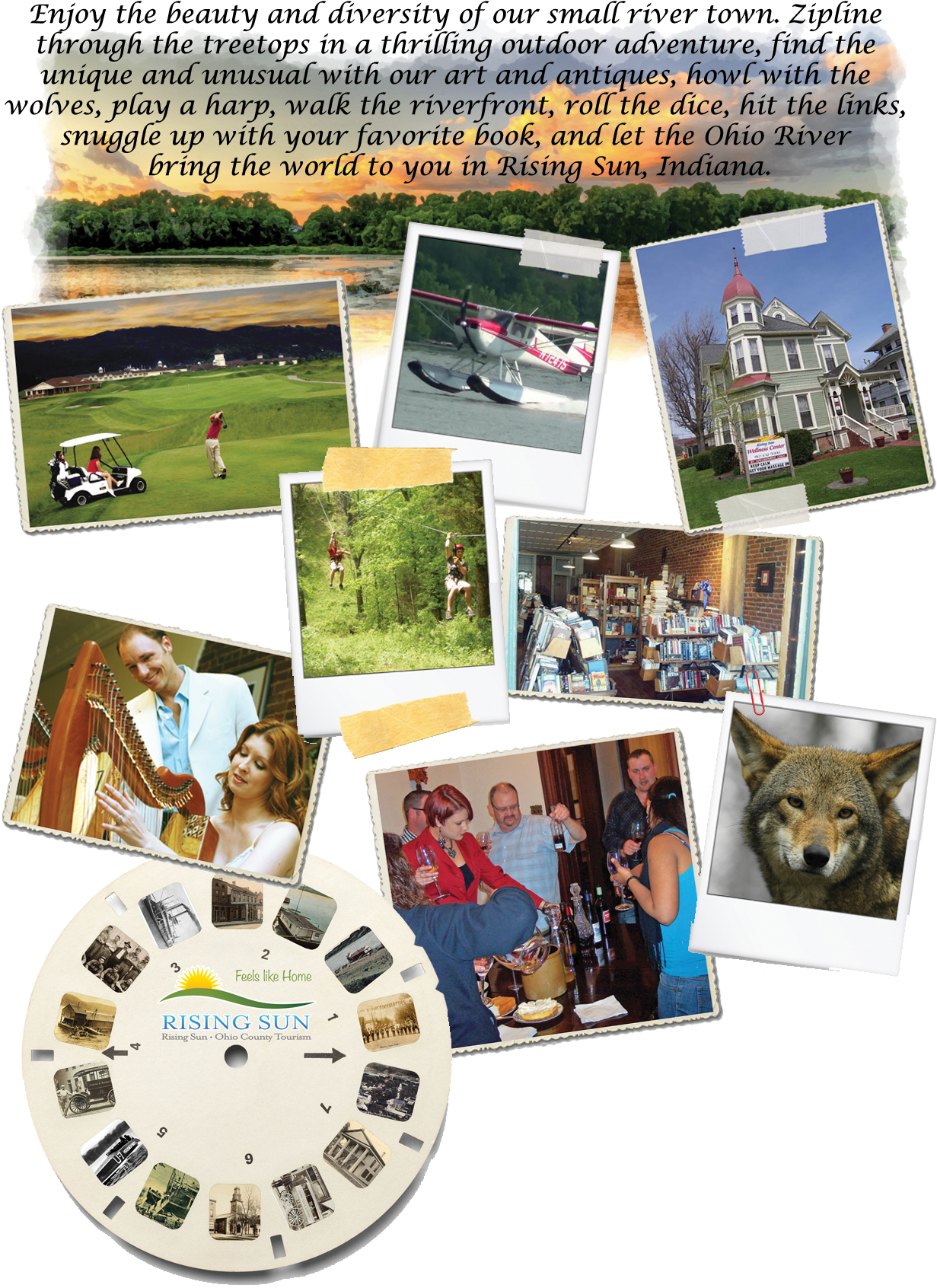 Home - Home - Risingsun4 - Rising Sun Tourism Copyright - Collage Clipart (1260x1740), Png Download