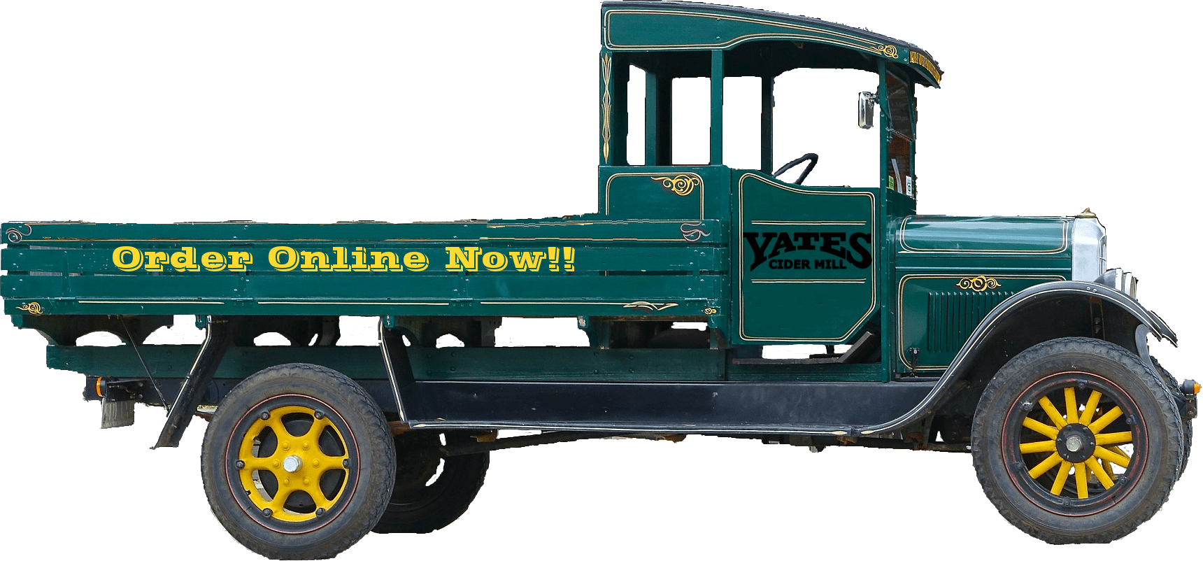 Delivery Truck Cut Order Online Clipart (1720x802), Png Download