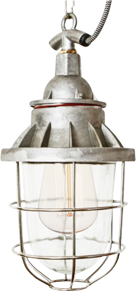 Explosion Proof Cage Lamp Steel - Ceiling Fixture Clipart (600x600), Png Download