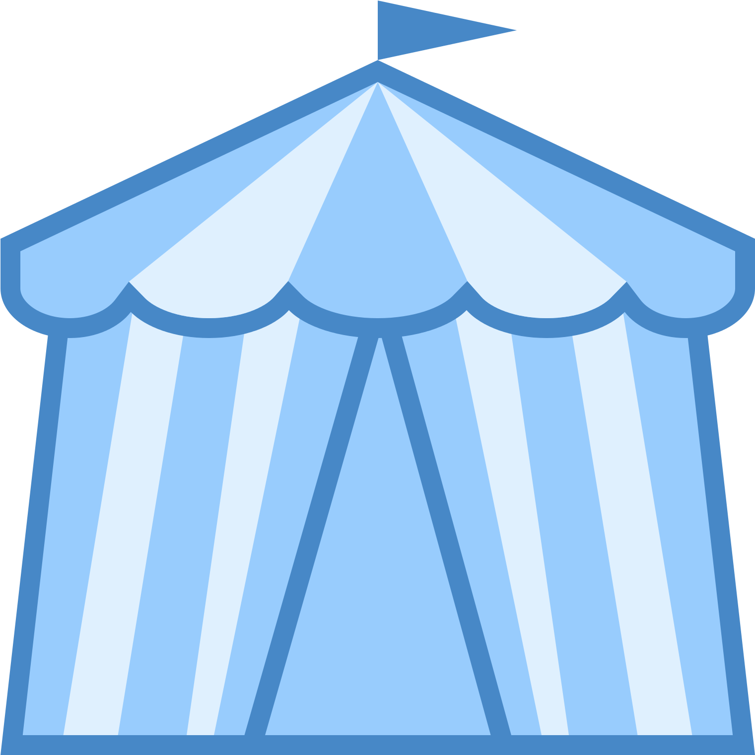 Circus Tent Icon Clipart (1521x1521), Png Download