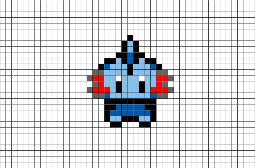 Pixel Art Champignon Pokemon Clipart (880x581), Png Download
