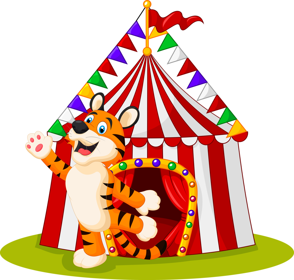 Carnival ~ Circus - Circus Elephant Vector Clipart (1024x974), Png Download