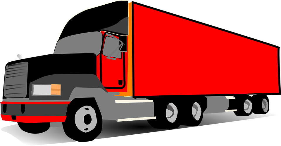 Vector Royalty Free Library Png - Clip Art Red Truck Transparent Png (960x641), Png Download