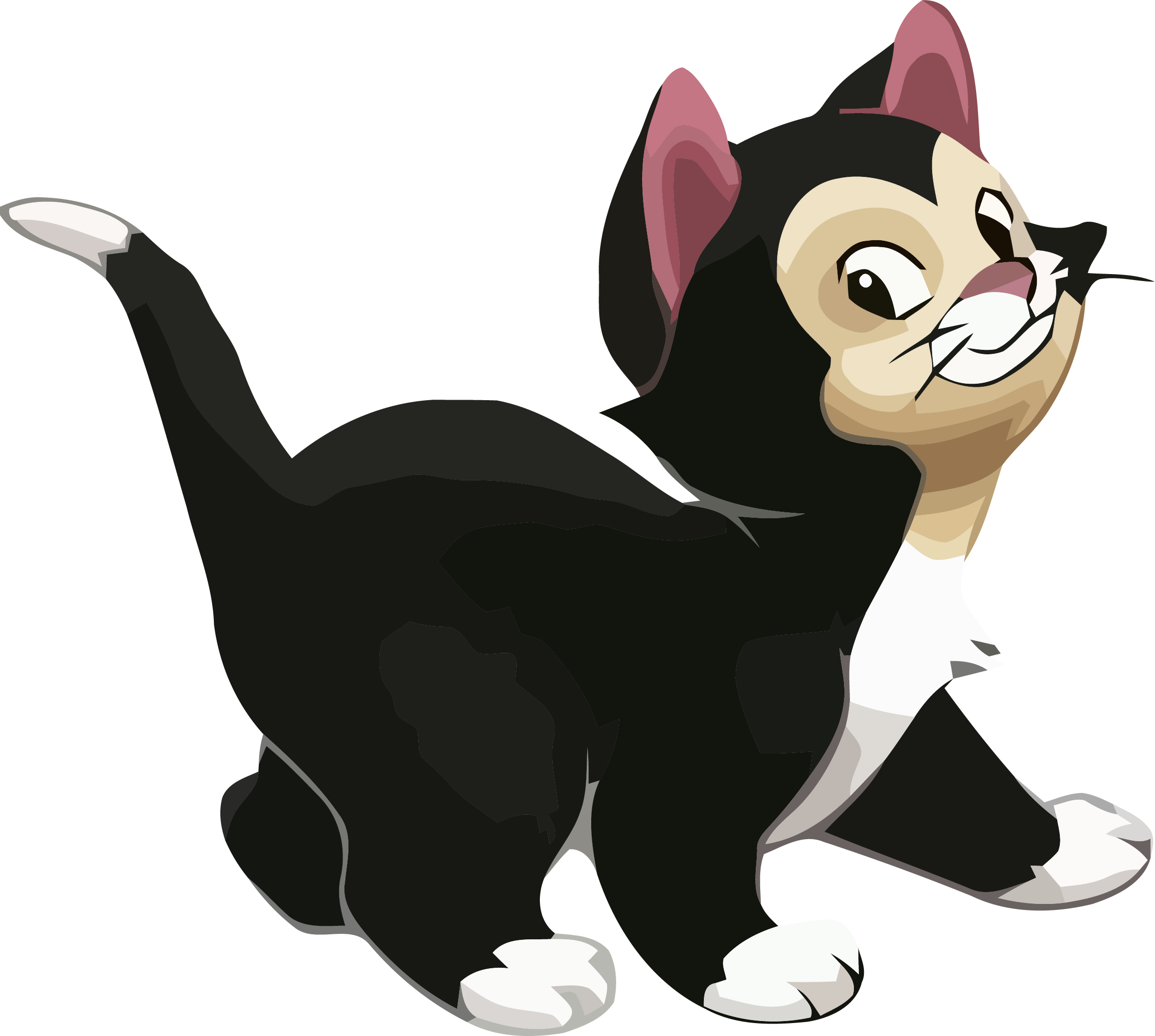 Black Cat Clipart Png - Minnie Mouse's Cat Name Transparent Png (2317x2079), Png Download