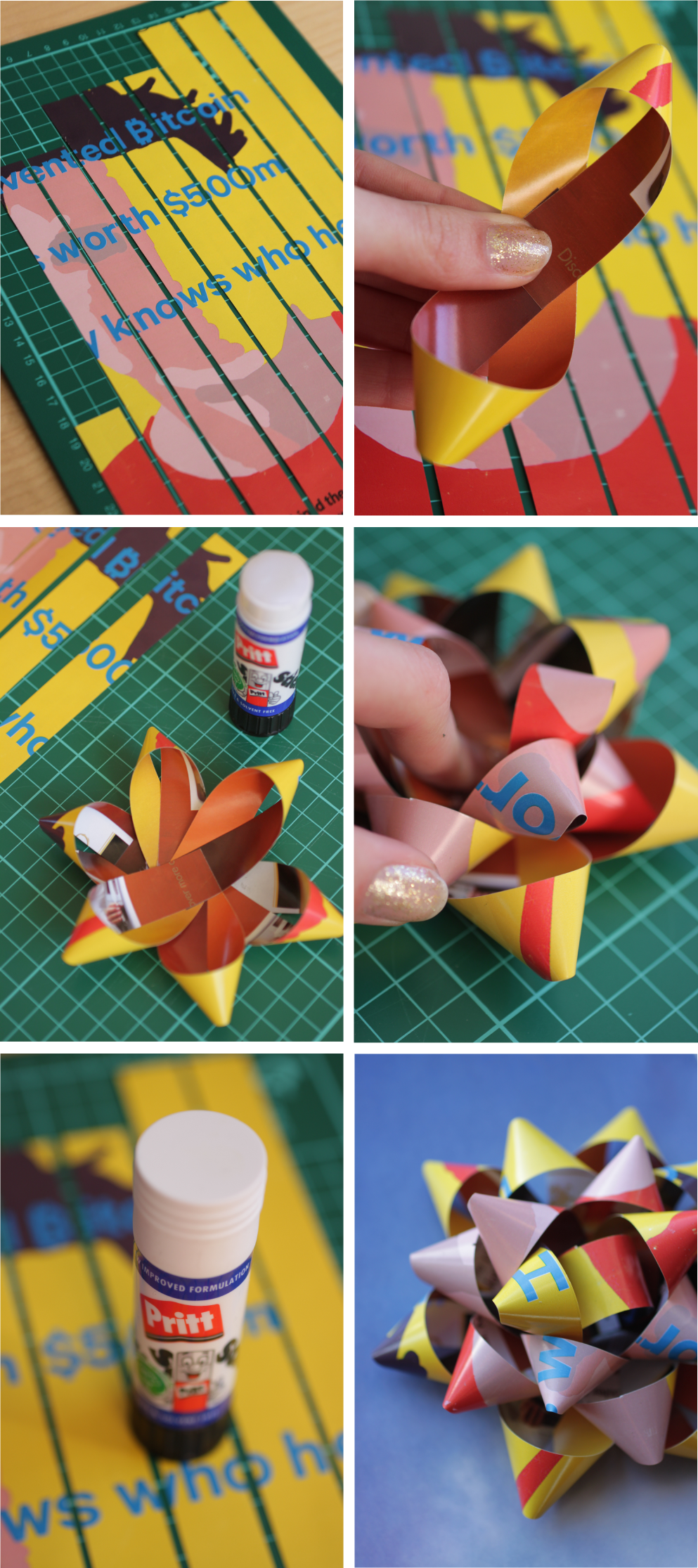 Sunday Times Gift Bow - Making Gift By Paper Clipart (993x2231), Png Download
