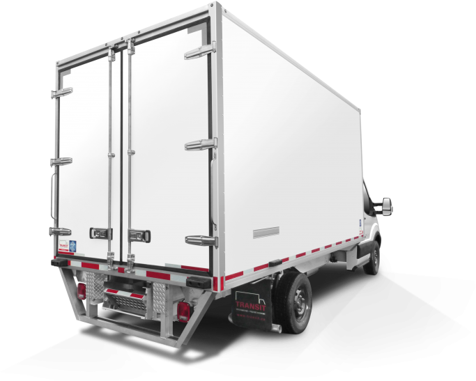 Frio™ Cutaway Refrigerated Truck Body - Back Of Delivery Truck Png Clipart (880x688), Png Download