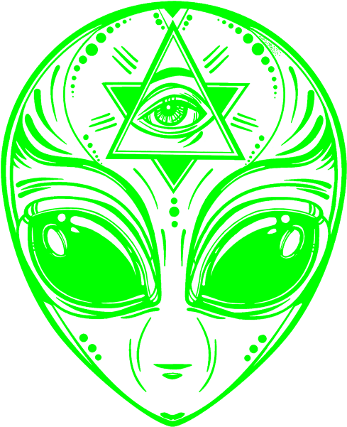 Alien Face Clipart (600x600), Png Download