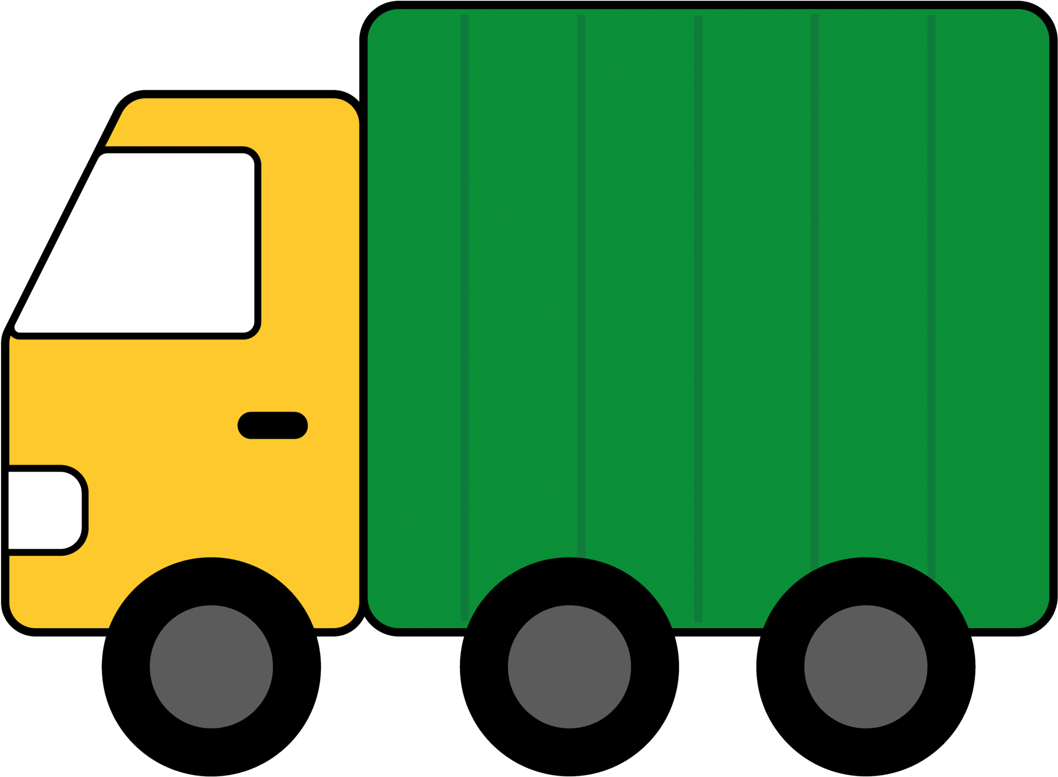 Delivery Truck Clipart Free Clipart Image Clipartcow - Clip Art Truck - Png Download (2358x1666), Png Download