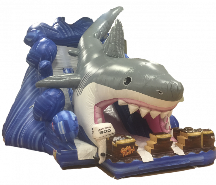 Shark Attack Slide - Carcharhiniformes Clipart (750x642), Png Download