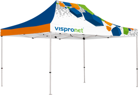 Our 10 X 15 Full Print Tent Shown With Two Full Walls - Canopy Clipart (686x600), Png Download