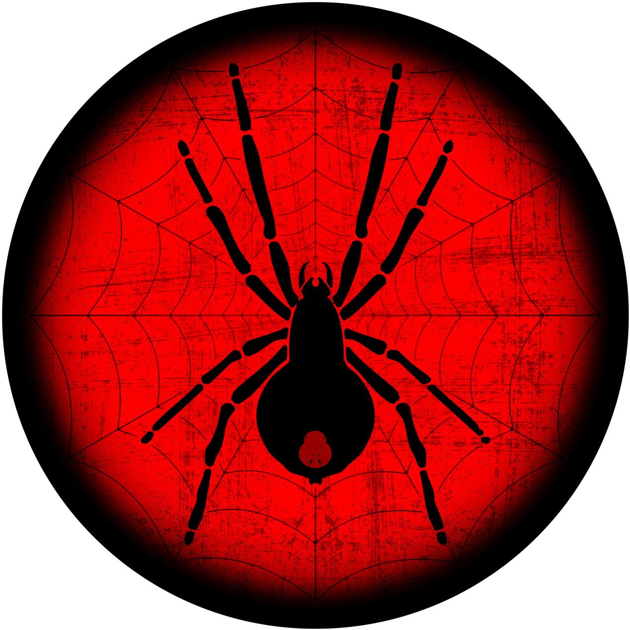 Sold - Black Widow Spider Transparent Clipart - Png Download (1280x1280), Png Download