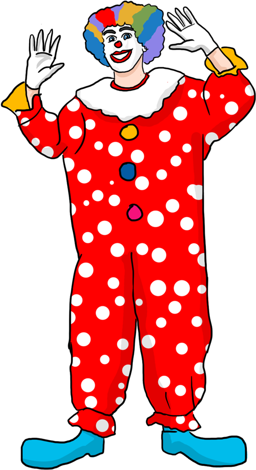 Clown Free To Use Clip Art - Tall Clown Clipart - Png Download (600x1005), Png Download