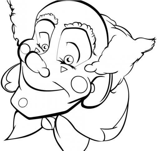 Drawn Clown Clown Face - Happy Drawings Of Clowns Clipart (640x480), Png Download