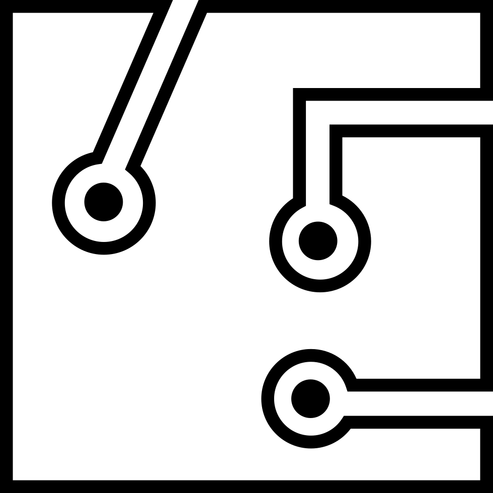 Circuit Board Comments - White Circuit Board Icon Png Clipart (980x980), Png Download