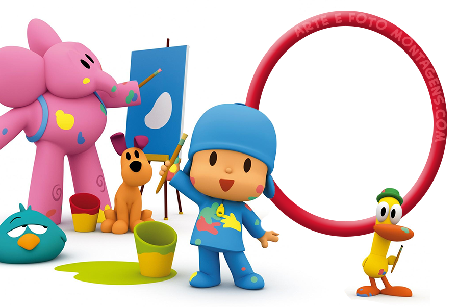 Moldura Pocoyo Png - Imagens Em Png Do Pocoyo Clipart (898x602), Png Download