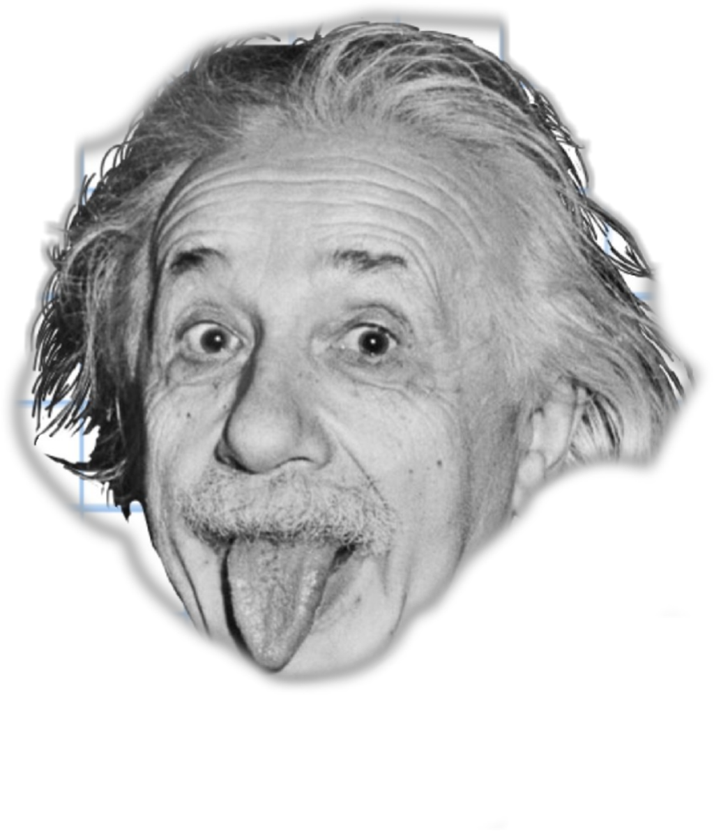 #sticker #albert #einstein Clipart (1024x1192), Png Download