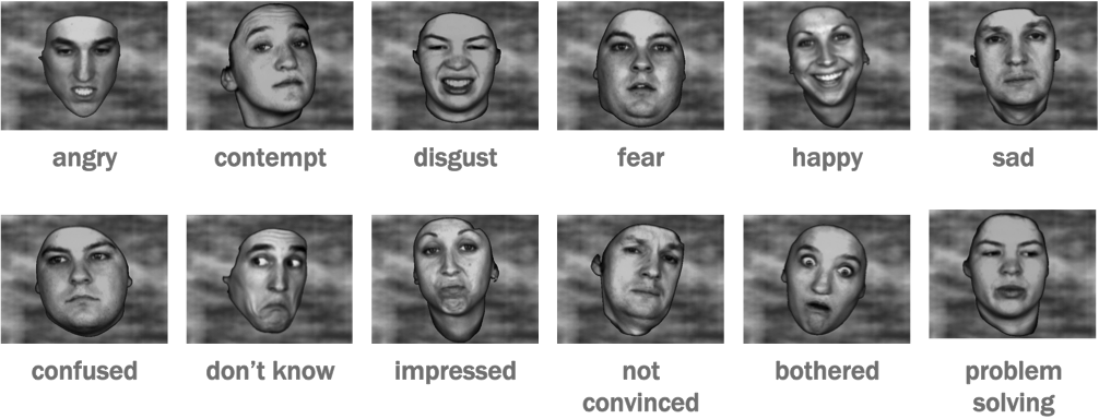 Facial Expressions Explained - Body Language Face Expressions Clipart (1006x384), Png Download