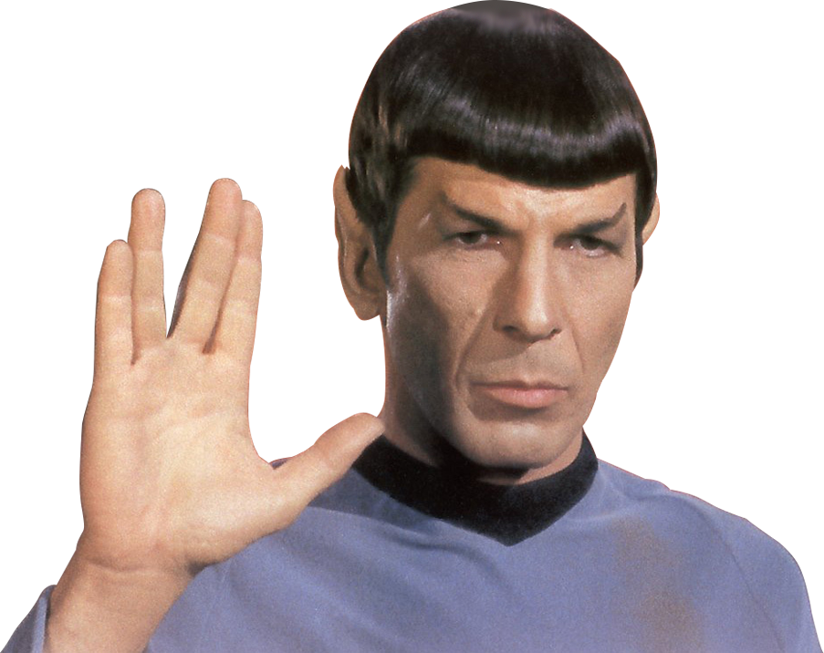 Spock Png - Spock Greeting Clipart (903x716), Png Download