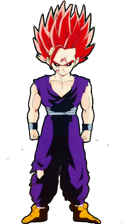 Evil Gohan - Como Dibujar A Gohan Super Saiyan 2 Clipart (450x804), Png Download