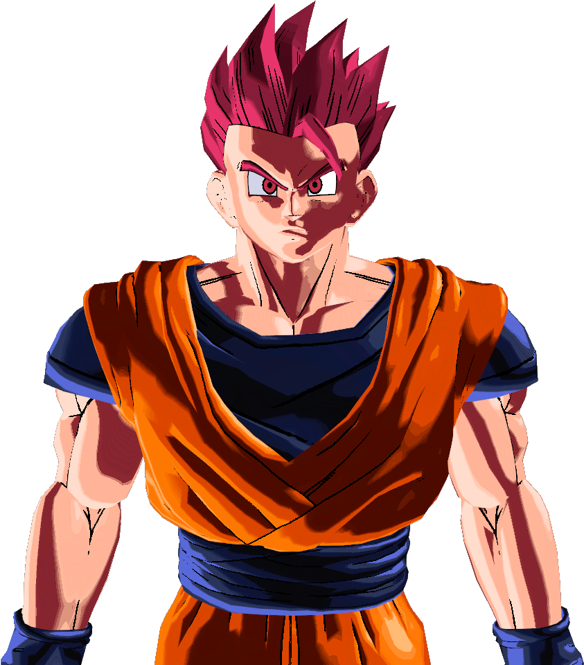 Navigate Before - Gohan Super Saiyan Red Clipart (939x969), Png Download