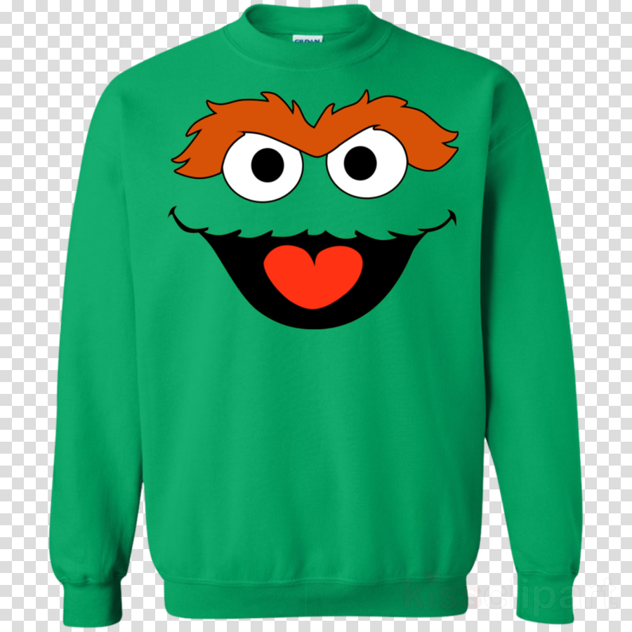 Download Sesame Street Clipart Elmo Oscar The Grouch - Sweatshirt - Png Download (900x900), Png Download