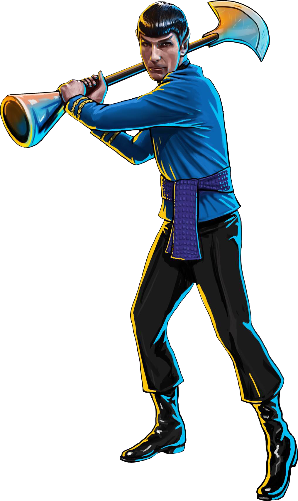 Kal If Fee Spock - Star Trek Spock Png Clipart (1016x1706), Png Download