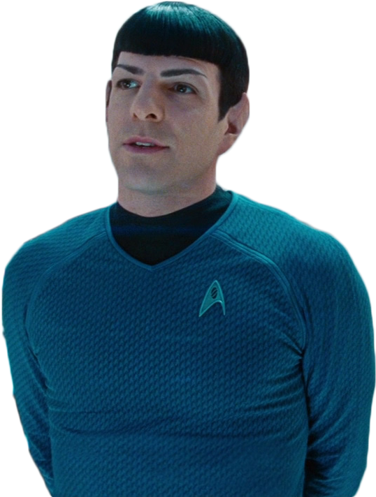 Transparent Spock From Star Trek Into Darkness Last - Star Trek Spock Png Clipart (882x778), Png Download