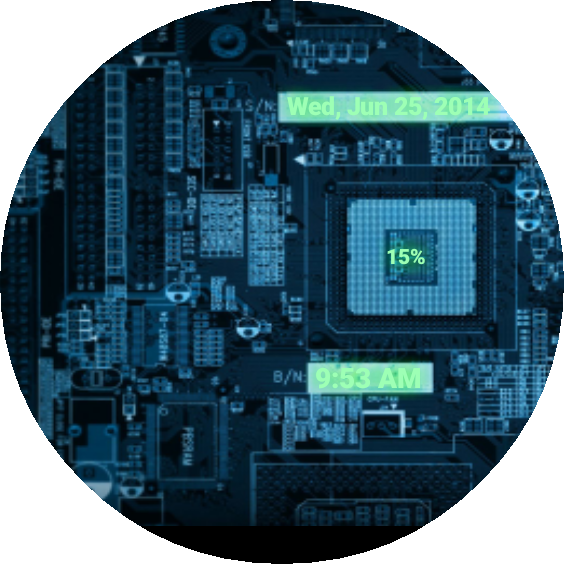 Circuit Board 1 Preview Clipart (564x564), Png Download