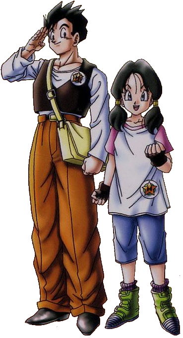 Son Gohan, Pan E Eu ♥ - Gohan And Videl Transparent Clipart (494x704), Png Download