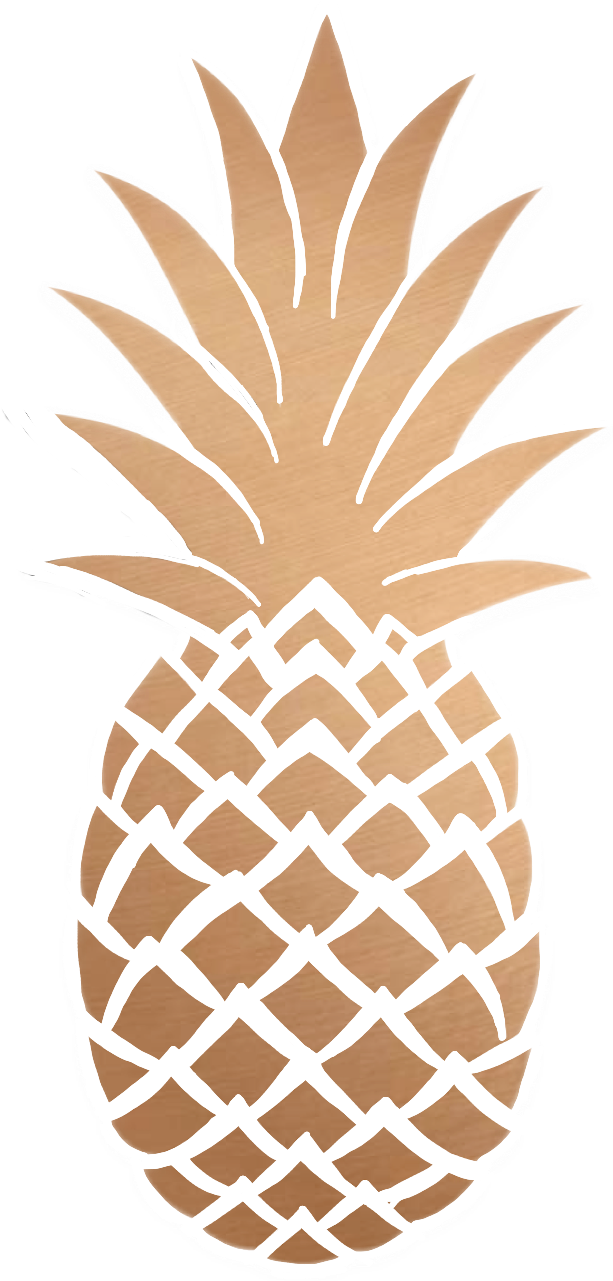 Sticker Pineapple Gold Interesting Art Tumblr Png Tumblr Clipart (613x1281), Png Download