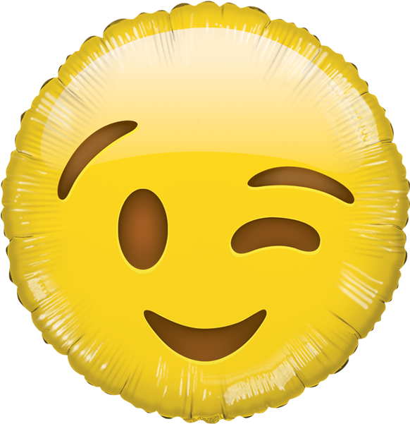 Globilandia Catalogo De Globos Formas Smile Carita - Heart Eyes Emoji Balloon Clipart (600x600), Png Download