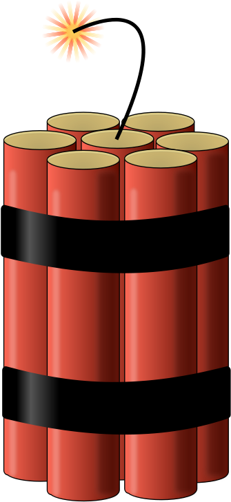 Bomb Clip Art Download - Dynamite Clipart - Png Download (400x800), Png Download