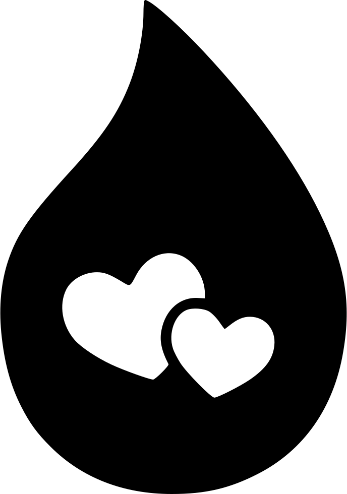Png File Svg - Blood Donation Black And White Clipart (688x980), Png Download