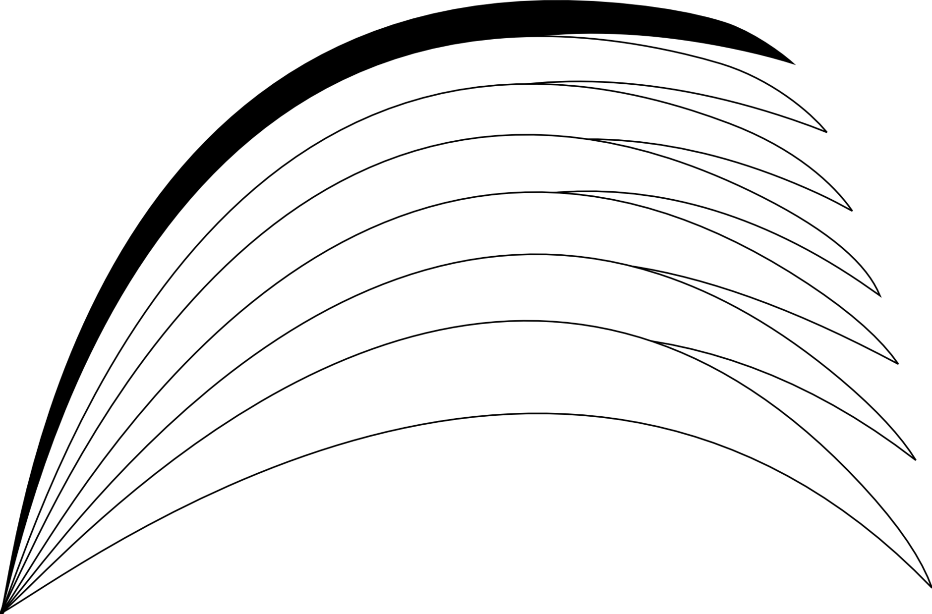 Rainbow Black And White Black White Rainbow Clipart - Rainbow Png Clipart Black And White Transparent Png (1880x1239), Png Download