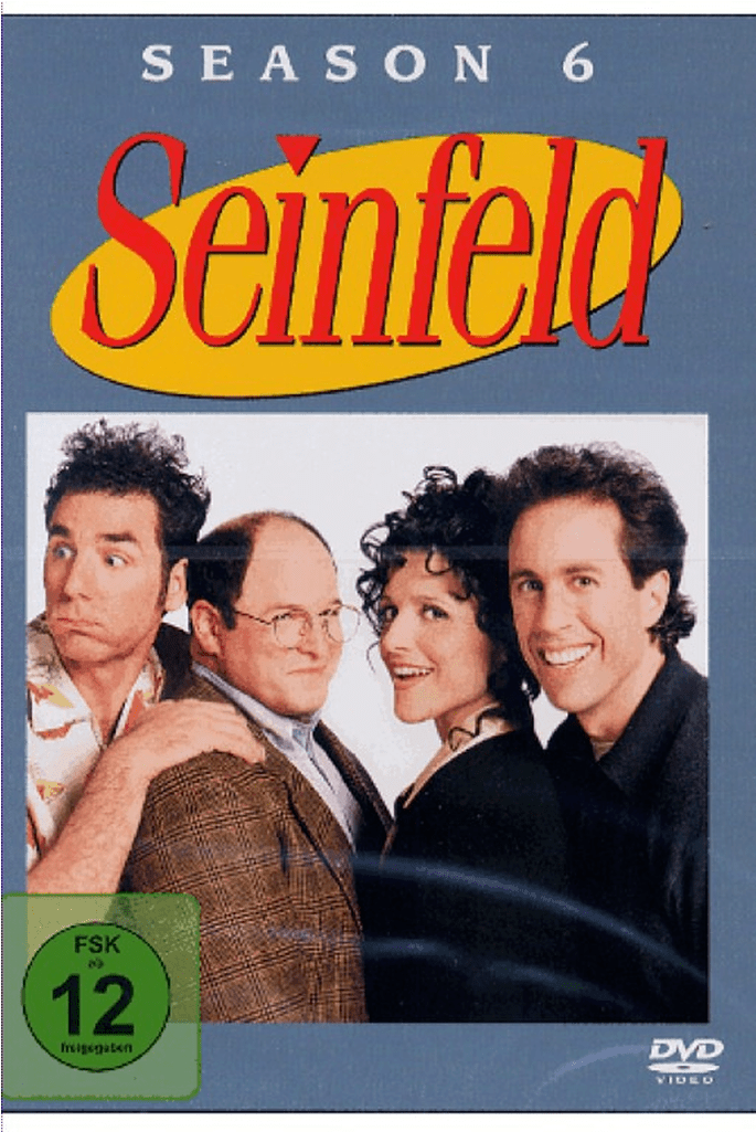 Season 6 Sony 0371409 Dvd Video - Seinfeld Season 6 Dvd Clipart (1024x1024), Png Download