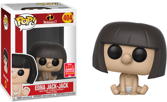 Edna Jack Jack Sdcc18 Pop Vinyl Figure - Funko Pop Incredibles 2 Jack Jack Clipart (600x600), Png Download