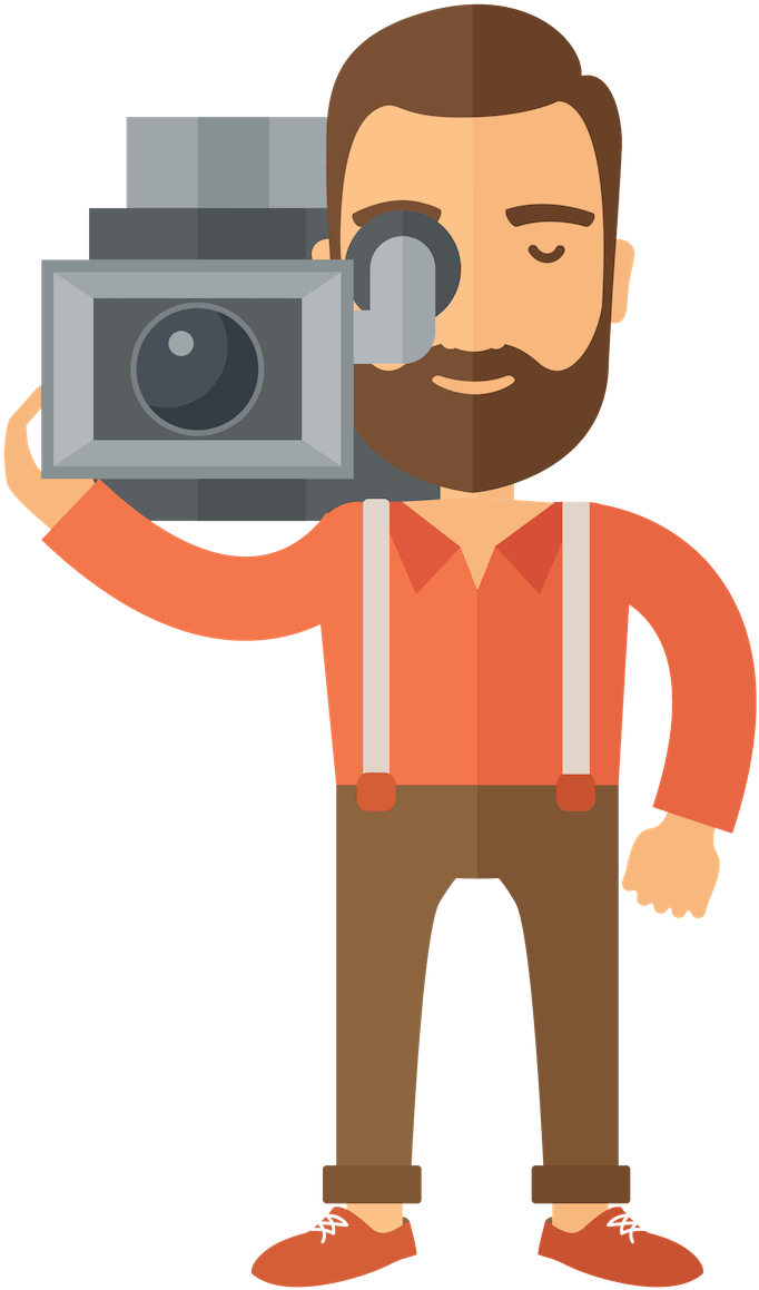 Home - 'air Drone - Videographer Cartoon Clipart (1000x1294), Png Download