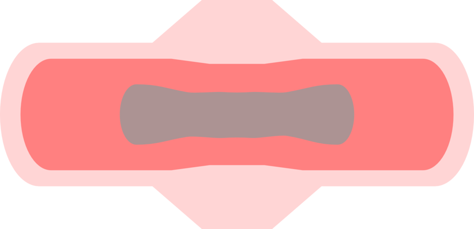 Sanitary Napkin - Sanitary Napkin Cartoon Clipart (958x463), Png Download