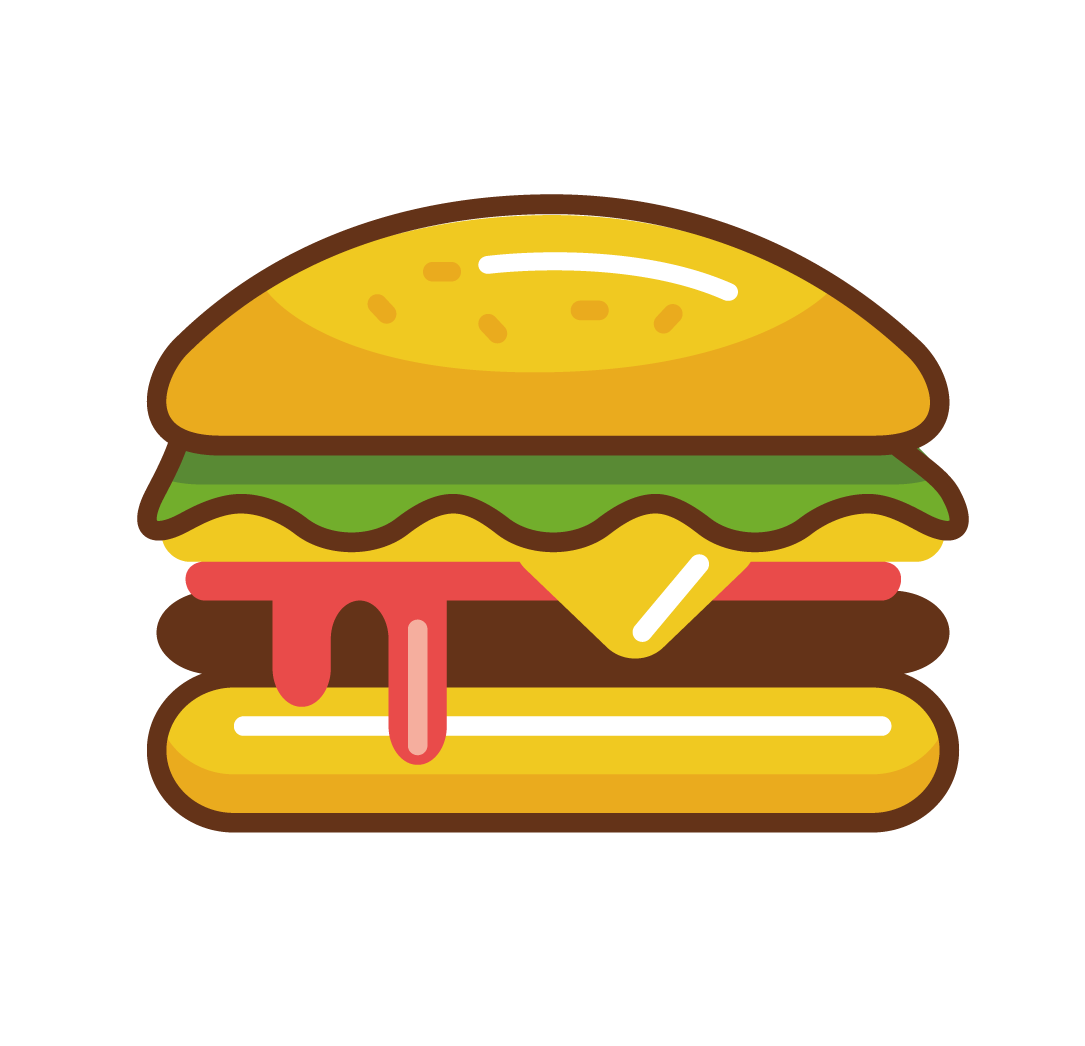 Junk Food Clipart Food Product - Hamburger - Png Download (1500x1500), Png Download