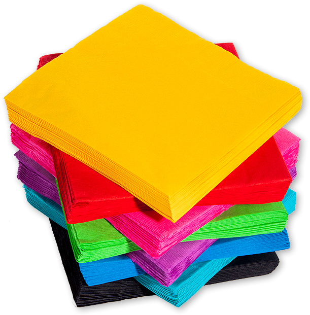 Color Paper Napkin Png , Png Download - Color Napkins Clipart (611x621), Png Download