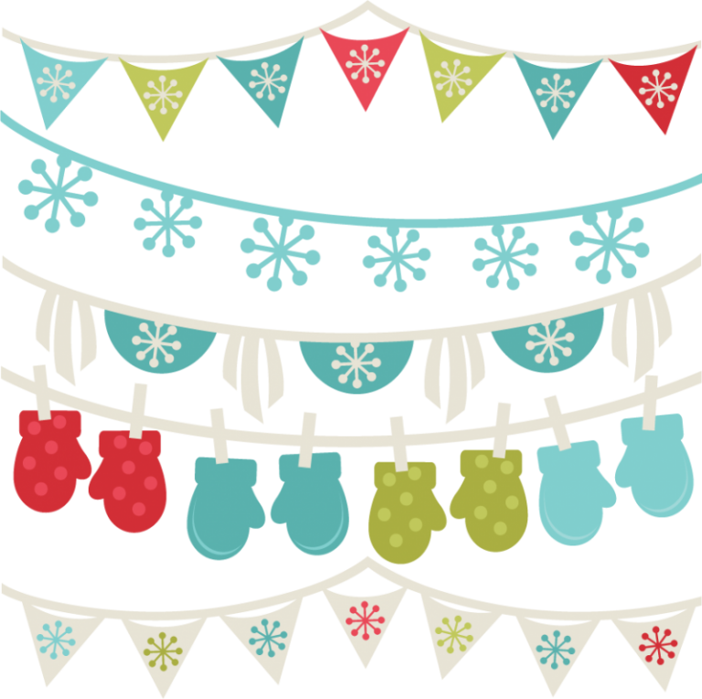 Free Winter Clipart Borders Winter Banners Svg Winter - Free Winter Clipart Border - Png Download (768x765), Png Download