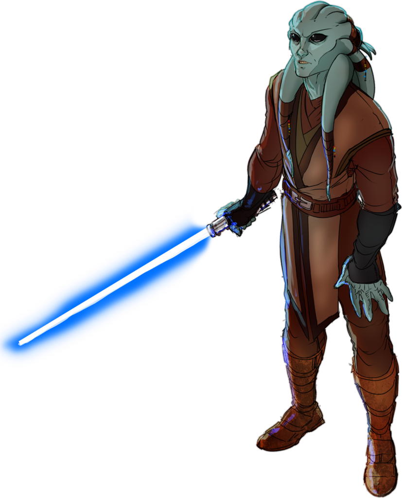 Ganrus Mako - Star Wars Rpg Jedi Character Clipart (827x1024), Png Download
