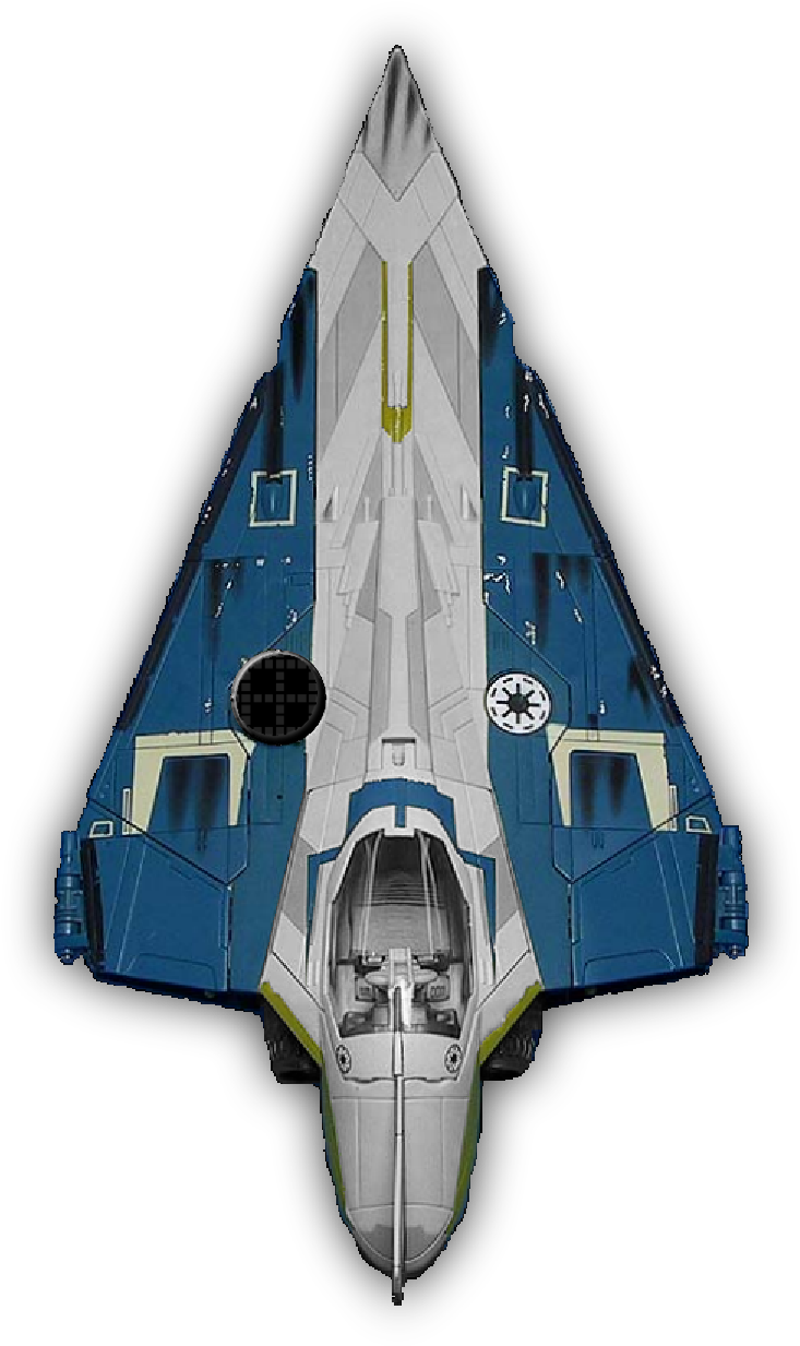 Star Wars Blue Ships Clipart (750x1275), Png Download